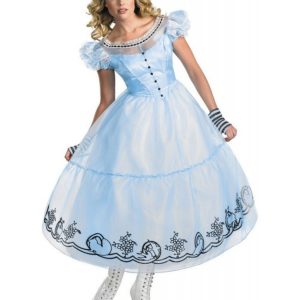 Fantasia Alice Vestido Longo Adulto Feminino