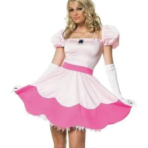 Fantasia Princesa Peach Adulto Feminino